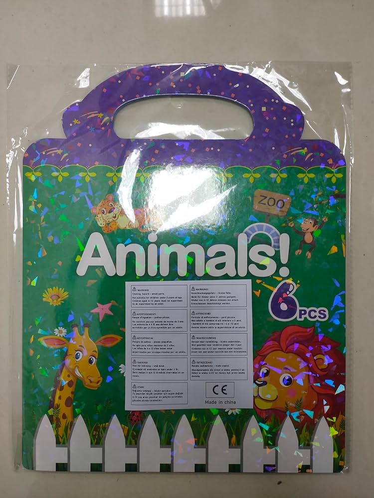 Amazon.com: 211 PCS Animals Reusable Sticker Book for Kids
